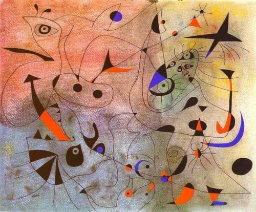 aestheticgoddess:  Constellation: The Morning Star, Joan Miro, 1940 