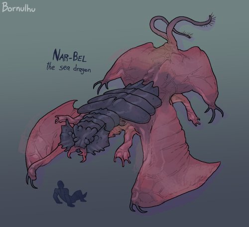 Only Offspring Of Bhelnesse. Spawned Long Ago When Earth's Ocean Was Still Ruled By Aquatic Arthropods.