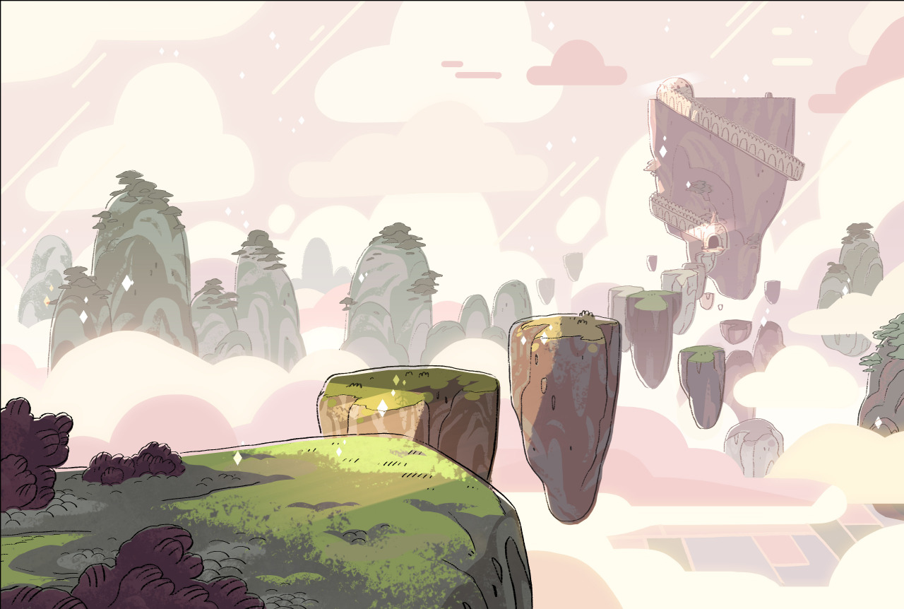 A selection of Backgrounds from the Steven Universe episode: &ldquo;Giant Woman&rdquo;