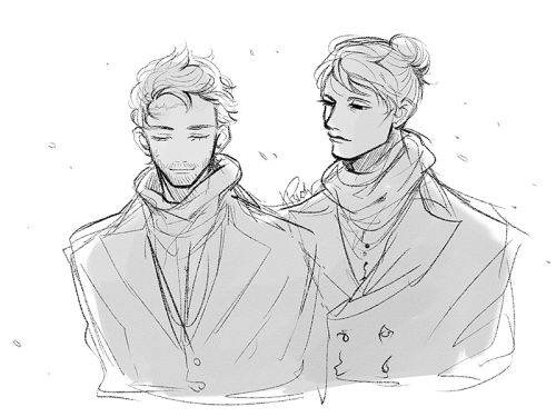 disidre:  some self-indulgent doodle of manbun!Hanni, i need to start drawing them in ugly christmas sweaters soon 