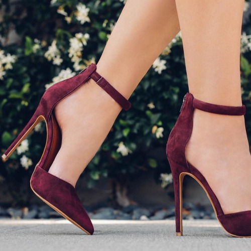 Pretty Sleek - Wine Heels - Lolashoetique