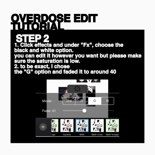 Overdose edit Tutorial- edit was inspired by flwrboy- the pictures can be found in our instagram acc