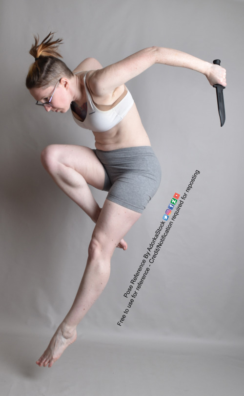 Do You Know About My Dual Hand Blade Action Pack? It Has 78 Full Body, White Female Pose References With