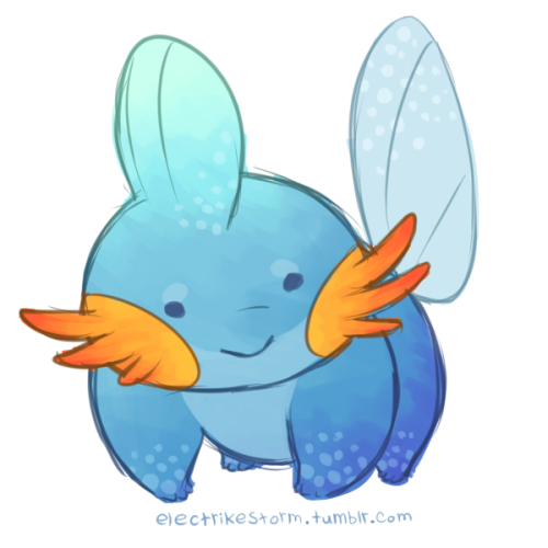 electrikestorm:I did some Mudkip doodles yesterday but I had an urge to do another