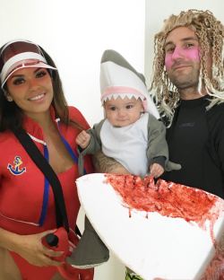 Shark Sway. Bay watch mom &amp; surfer daddy. @classickfluee #halloween2015 by 1daisymarie