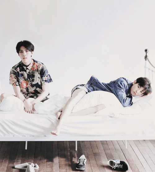 ohxing: Chanyeol and Sehun for Ceci Magazine August Issue