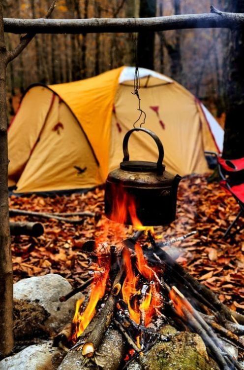 Porn photo magnarockme:  Not bad .Autumn camping . 