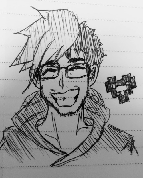I was supposed to be taking notes lol  #markiplier #markiplierfanart #youtube #doodle #art #drawing 