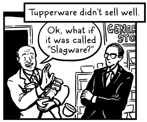 The product’s name is half the battle.Inks in-progress from Brief Histories of Everyday Objects!