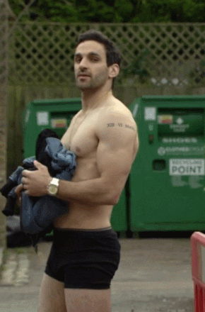 theheroicstarman:  Davood Ghadami in tight boxers (EastEnders - 23/06/2015). 