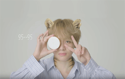 hybrid au: what if Tae was an actor in an ad for carnivore hybrid vitamins