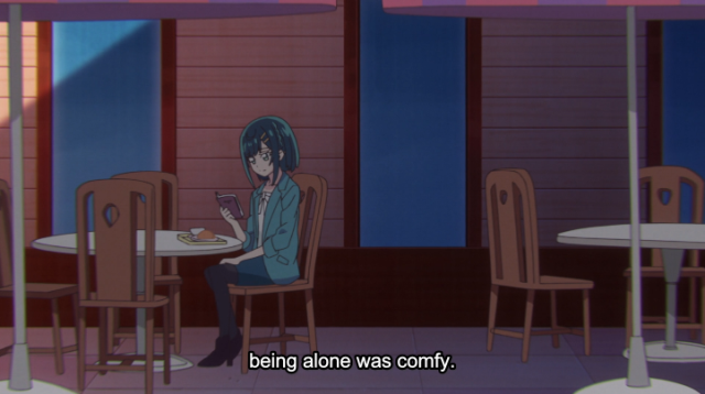 Kokone from Delicious Party PreCure: For me, being alone was comfy.