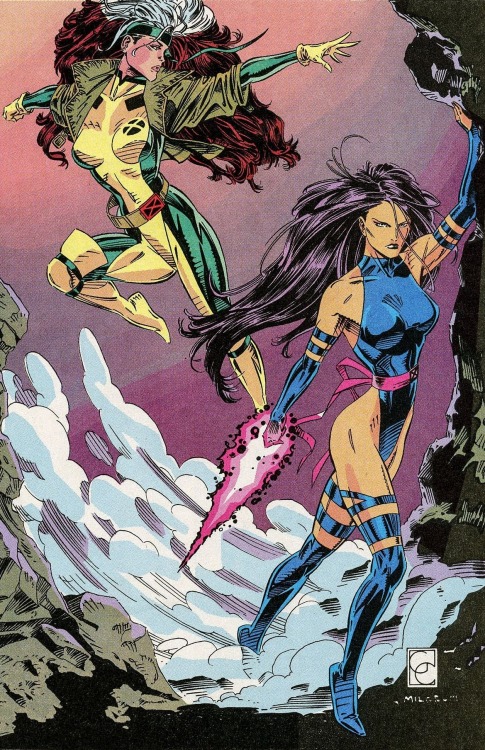 Rogue and Psylocke by Greg Capullo