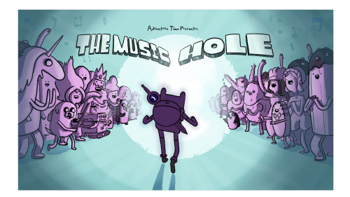 The Music Hole - title carddesigned by Andres Salaffpainted by Joy Angpremieres Thursday June 23rd at 7:30/6:30c on Cartoon Network