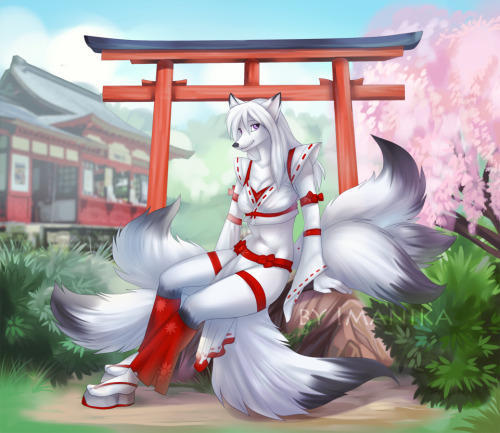furrywolflover:Kimono girl - by Imanika