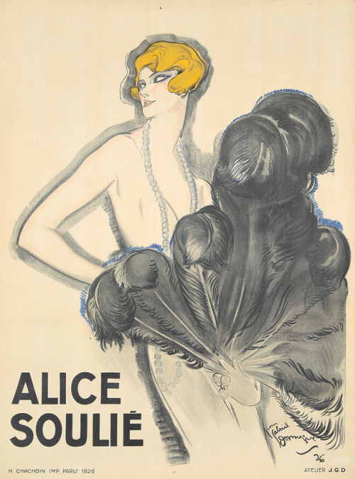 Alice Soulié (1926). Jean-Gabriel Domergue (French, 1889-1962). Poster. Printer: Imp. H.