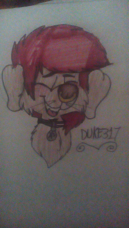 erikstrong18:@duke317 fanart &lt;3 OMG LOOKIT HIS LITTLE FACE OMG I LOVE IT!!!!!!