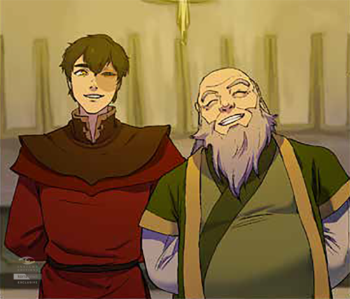 kkachi95:korranews:Zuko and Iroh through the years, from Avatar The Last Airbender: Legacy of the Fi