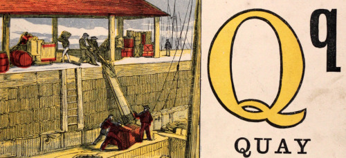 Piers Rowing & Idlers - interesting illustrations from a Victorian juvenile nautical themed ABC 