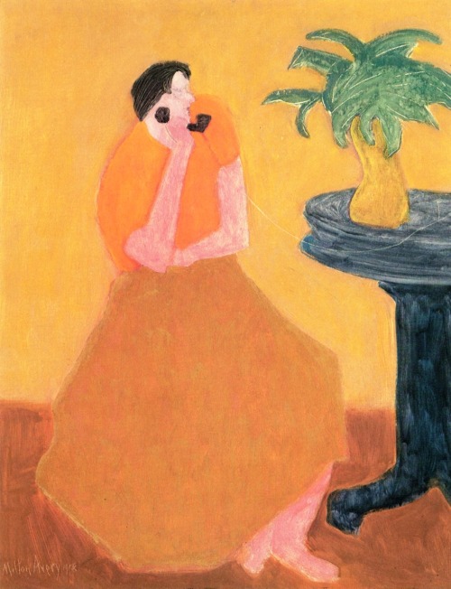 Party Line, oil on canvas by Milton Avery, 1958