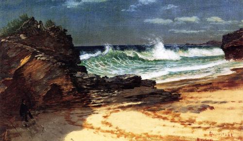 Beach at Nassau, Albert Bierstadt (1830-1902)