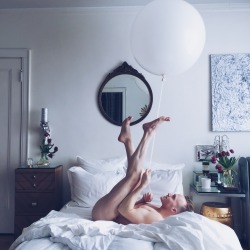 jtylerwhitmer:  I styled a wedding shoot yesterday and I’m the lucky boy who got this giant balloon. Play time.   