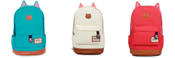 helloteaparty:  cat-ear backpack // available