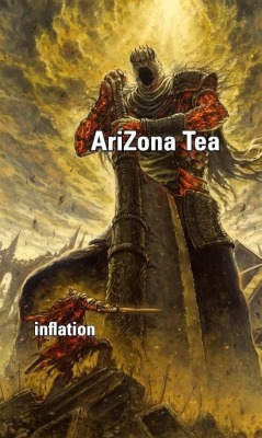 nightmarechamillian:talus-the-broken:kaijuno:I need y'all to understand something, Arizona tea came out in 1992, same size, same 99¢ price, that has not changed in THIRTY YEARS in spite of inflation. They only recently got to the point that costs became