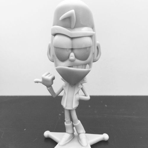 Test print of Snag figure sculpt. Arms and legs need some beefing up to make them sturdier. #longgon