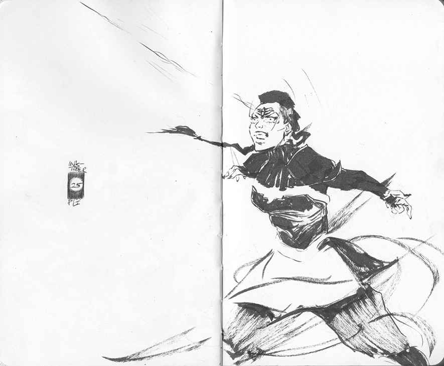 theartsmrr:  A couple more fave Legend of Korra inks I did for le Inktober 2015!