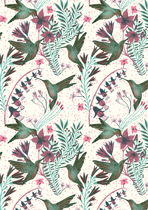 I’ve been fiddling around with repeat patterns, trying to make designs for fabric! Here are so