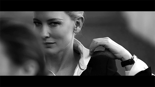 forgetfoolkid:Women in Suits Appreciation Post (Black & White)       ↳ Cate Blanchett“It’s hard 