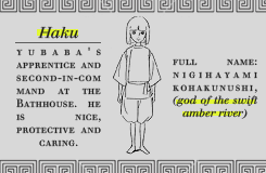 pentragons:  As a River Spirit, Haku has the ability to transform into a beautiful silver dragon; an animal commonly associated with rivers and water in Japanese culture and mythology. His dragon form is that of a typical Eastern dragon. 