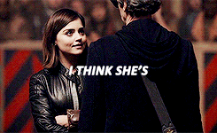 gillsanderson:  I’ve missed you, Clara Oswald.Oh, don’t worry, daft old man, I’m not going anywhere.