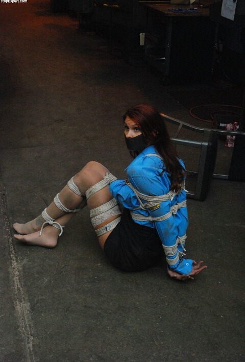 thexpaul2:  Officer Plain Jayne tied &amp; tape gagged