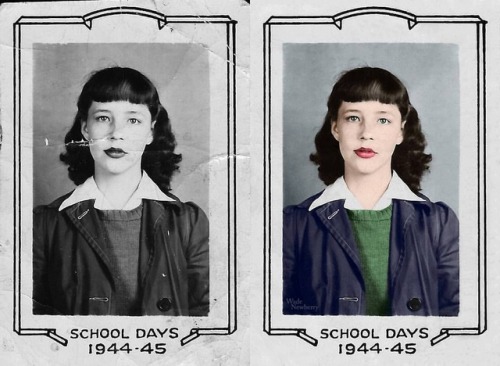 “BEFORE & AFTER” -restoration and colorization. Write me at wade7677@gmail.com for a