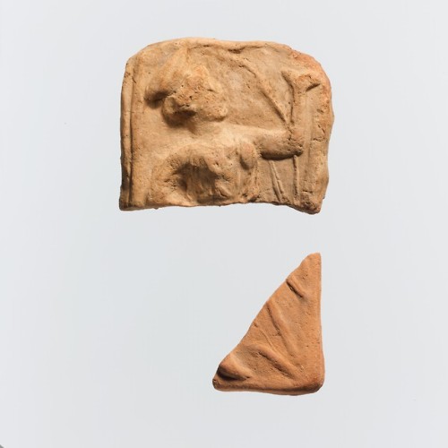 met-greekroman-art:Two fragments of a terracotta plaque, Greek and Roman ArtGift of the Archaeologic