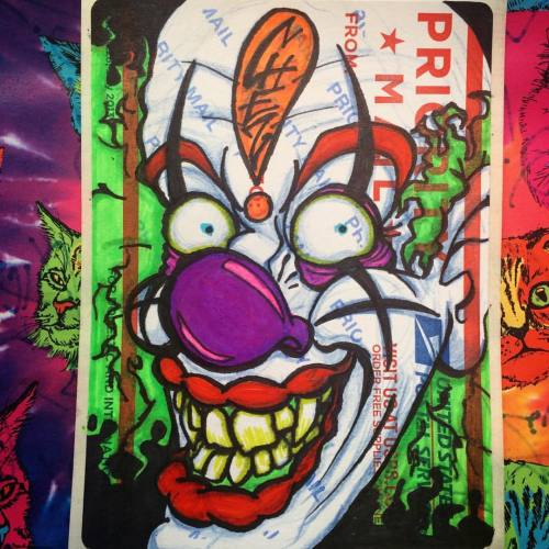 ❗️#clowns #stickers #stickerslaps #slaps #usps #sharpies #killerklowns #sketches