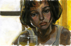 dulzon:  Natalie Portman as Mathilda from Leon the Professionalquick paintings from screenshots   