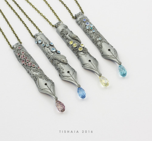 myalchod:  ninemoons42:  tishaia:  Pen-dants by tishaia  Have an amazing writing friend whose birthd