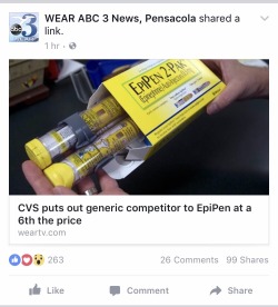 anarchistettin: lethargicactionhero:  erykahisnotokay:  runawayhurricane:  totalharmonycycle:   southernrepublicangirl:  Ah the free market at work. (Similar to when I went to CVS to pickup a 90$ prescription and they had their own generic version for