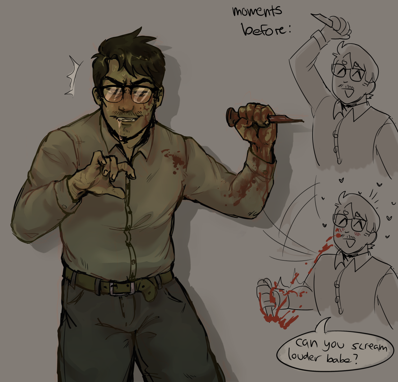 survivorttype:*funny cartoon sound effects playing in porters head while he slaughters someone* survivorttype:*funny cartoon sound effects playing in porters head while he slaughters someone*