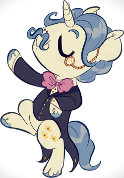 ask-fancy-pants:  Another delightful piece of art from Rice Paddy. She is taking commissions right now so you should definitely check out her info. I’m sure she would be happy to oblige if you want your very own silly dancing pony!  OMG look at that