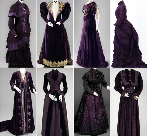 warpaintpeggy: some of my favorite vintage dresses        ↳  purple