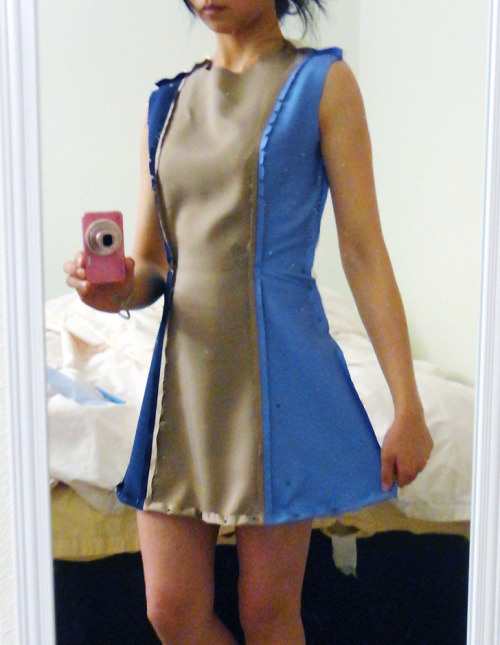 First draft of the Ordinal Scale dress turned out to be a decent mock-up! I only had to adjust most 