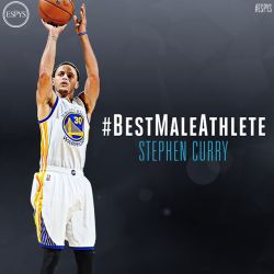 officialwarriors:  Is anyone having a better year than this guy? Congratulations @StephenCurry30! #BestMaleAthlete #ESPYS