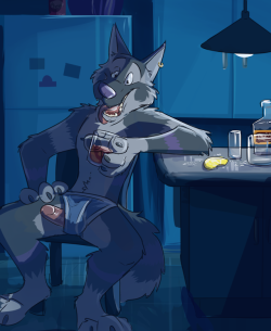 paintfox34: Dylan just had a little too many little “midnight snacks” and you know, he gets a little flirty… Commission for DLWOLF2288 on Twitter! 