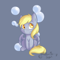 mlpfim-fanart:  MLP Chibi Derpy by BlueKazenate