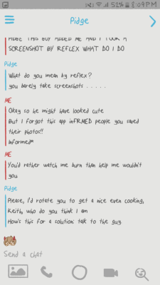 r-i-v-e-r:  Here are a few interactions to break the ice :’)[part 1]