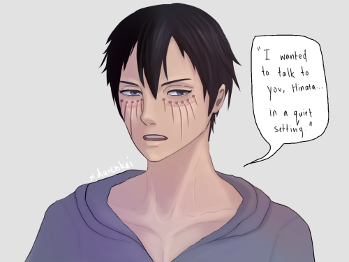 andie’s huge big brain 10000 iq kagehina AOT au idea ;; kags as a titan shifter&hellip;.